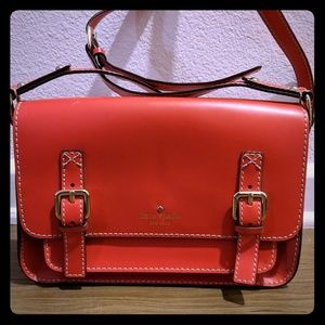 Red Kate Spade Crossbody Satchel